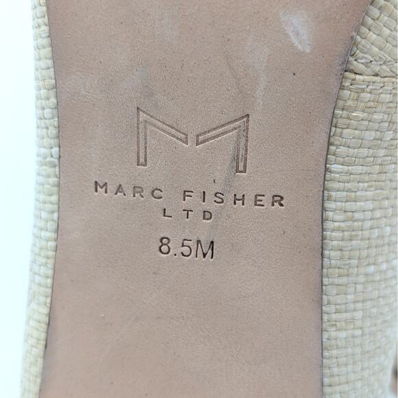 Marc Fisher Salley Pointed Toe Heel Pump Women's Natural Size US8.5M EU39 - Picture 9 of 9